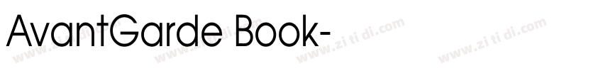 AvantGarde Book字体转换